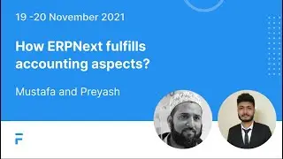'How ERPNext fulfills accounting aspects?' by SMB Solutions | ERPNext Conference 2021