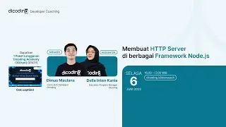 Dicoding Developer Coaching #91: Back-End | Membuat HTTP Server di berbagai Framework Node.js