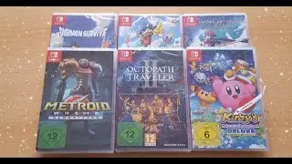Unboxing ~ Digimon / Kirby / Klonoa / Metroid / Octopath / Sword Art Online ~ Nintendo Switch German