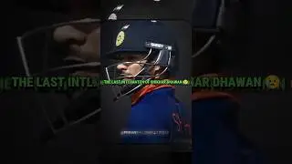 The last intl. match of Shikhar Dhawan 😢 #cricket #shikhardhawan #viralshorts #shorts