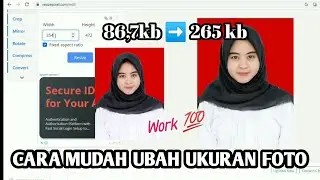 CARA MUDAH UBAH UKURAN FOTO