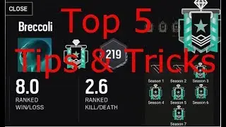 Top 5 *Diamond* Tips and Tricks (Every Rank) - Rainbow Six Siege