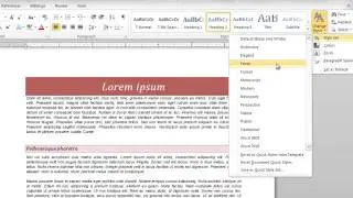 Quick Tips: How to change color and style of MS Word document