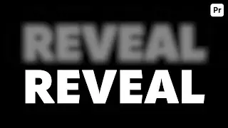 Create a Smooth Blur-to-Reveal Text Effect | Premiere Pro for Beginners