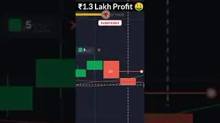 ₹1,30,000 Profit 🤑 In One Minute Trade #trading #shorts #viralshorts #earning