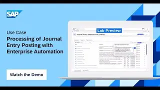Processing of Journal Entry Posting with Enterprise Automation