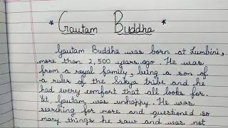 Essay on Gautam Buddha in English || Essay writing || SA Articles