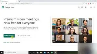 how to attain google meet class/meeting in computer