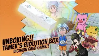 DIGIMON CARD GAME UNBOXING TAMERS EVOLUTION BOX!!