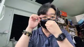 3D printed Glasses with extendable temple using magnets to wear mask