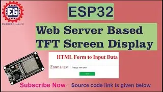 ESP32 web server based TFT screen display