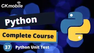 Python Complete Course #-37 Python Unit Test
