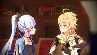 Ayaka wants to rest on Aether's shoulder