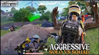 AGGRESSIVE SOLO VS SQUAD MATCH WINS 💥 IN BGMI 3.2 UPDATE  | IQOO 12 5G 90FPS 🔥 | @_black_bulls_