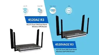 Billion 4520AZ R3 and 4520VAOZ R3 (with VoIP) 4G LTE router is available in Australia