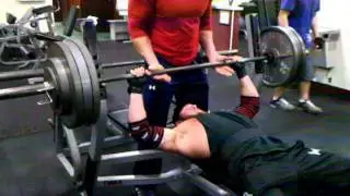 Luke benches 375 @ 200lbs