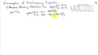Random Processes and Stationarity