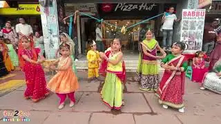 Cute Kids Dance in Radha Krishna Dress | Maiyya Yashoda (Jamuna Mix) | Outdoor Dance | Easy Steps