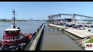Aerial Video Tour of Waterfront Industrial Site in Houston, TX