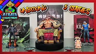 UNBOXING - BT YN Brainhole Studio - 3 Resin Statues - Whitebeard Killer Zoro - One Piece