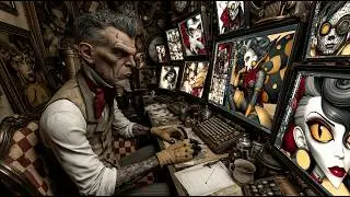 AI Art Steampunk Video | “Creator or Critic” | Chris & Crystal AI Art | Original Music, 4K