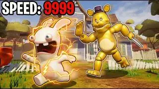 Rabbid Became Faster Than Freddie?? Hello Neighbor SPEED Mods