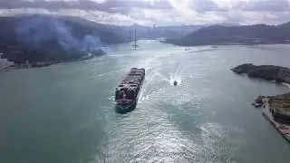 Mavic Pro Platinum 4K 2160p  - Container ship ( CSCL Globe China Shipping Line )