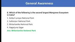 General Awareness (GS/GK)|| SSC CGL, CHSL, MTS, EPFO SSA, APFC || Static Gk and Current Affairs ||