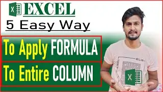Apply formula to entire column in Excel