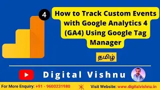 How to Track Custom Events with Google Analytics 4 (GA4) Using Google Tag Manager Tutorial in Tamil