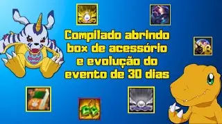 Compilado de box de acessório e evo do evento de 30 dias com a guild - Digimon Masters Online