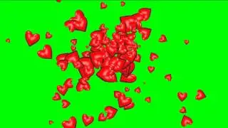 Взрыв сердец  Свадебные футажи HD
