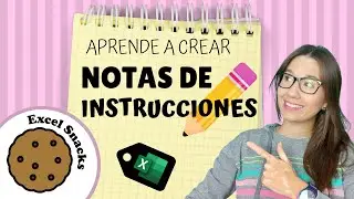 ⏱ Excel Snacks - 📝 Learn how to create instruction notes in EXCEL.
