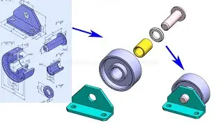 Solidworks part Design and assembly Tutorial practice