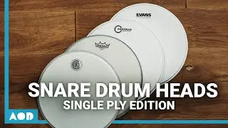 Snare Drum Head Comparison - 4 Companies - Single Ply Coated | Finding Your Own Drum Sound