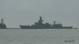 PORTUGESE NAVY FRIGATE NRP DOM FRANCISCO DE ALMEIDA F334 IN PLYMOUTH SOUND 14-6-24