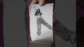 YUQI - ' FREAK'  /Dance Cover - ( KPOP Flipbook Style Dance (ai+cg) source: nangS_239