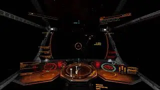 Asteroids lit up by explosion - Elite Dangerous
