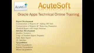 Oracle Apps Technical Online Training