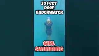 Watch This Girl Ace a 20ft Deep Underwater Swim 🔥🏊 
