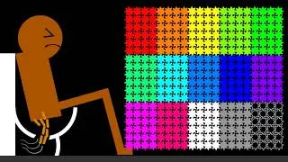 The Amazing 30 Color + 9 Leg Eliminations Marble Race In Algodoo