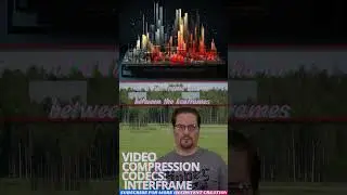 Interframe encoding, temporal data compression in a video file
