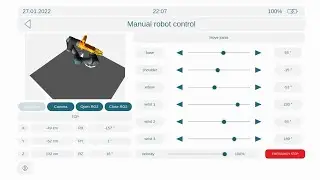Experimental Testing (AG SARS-CoV-2): Human-Machine Interface (HMI) & ROS (Robot Operating System)