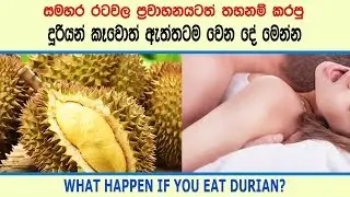 දූරියන් කෑවොත් ඇත්තටම වෙන දේ - Amazing benefits of Durian