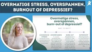 Overmatige stress, overspannen, brun out of depressief