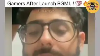 Carryminati React After BGMI Launch 😘 Gamers After Launch BGMI😁 Funny Video carry😉