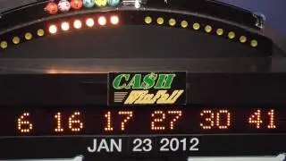 Cash Winfall Game Drawing: Monday, January 23, 2012
