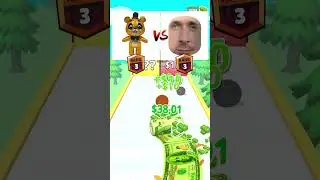 FREDDY FAZBEAR vs RYAN GOSLING SIUUU RANK UP #fnaf #shorts #freddyfazbear