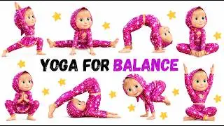 🌟 Balance Like a Star! | 7-Minute Kids Yoga with Masha | Standing & Floor Poses with Masha