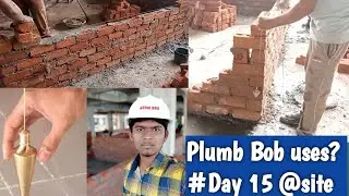 Plumb Bob uses?| Site work| Wall construction #construction